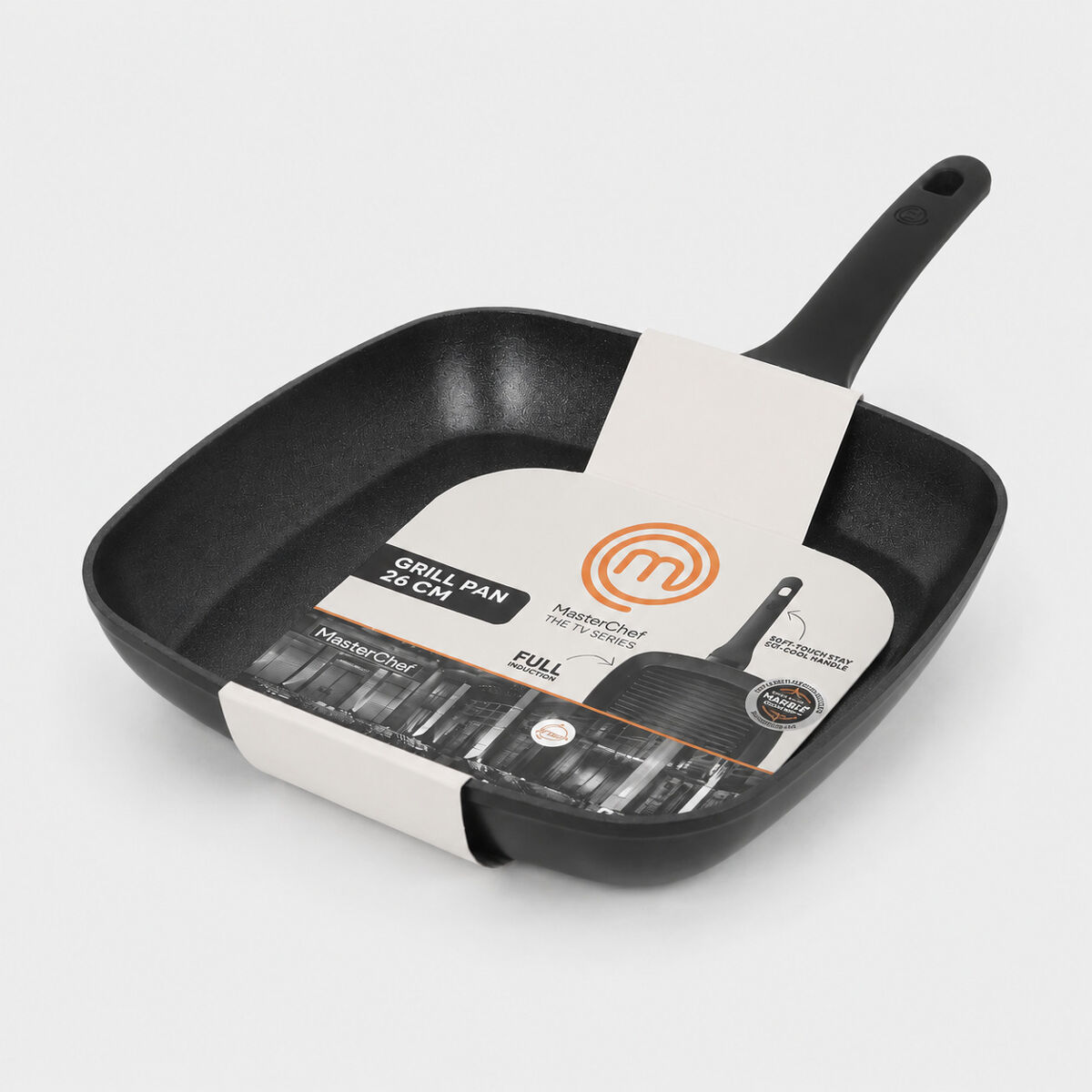 Frigideira grill em alumínio forjado 26cm masterchef