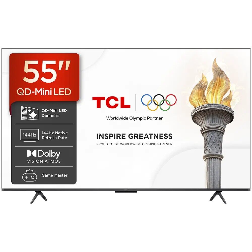 Tv 55 polegadas tcl 55p8l smart qd mini uhd
