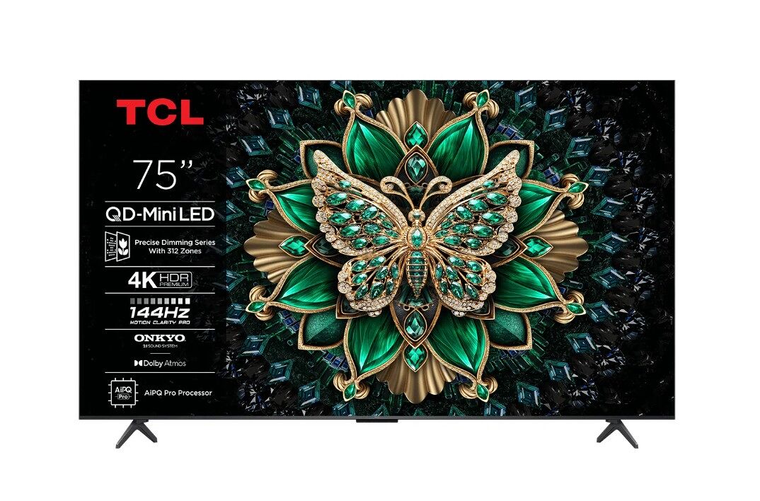 Tv 75 polegadas tcl 75c6k smart qd mini uhd