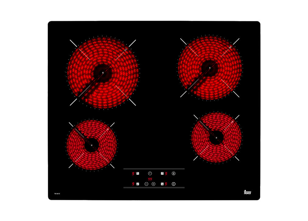 Placa de vitrocerâmica TEKA TB 6415 60cm 4 zonas