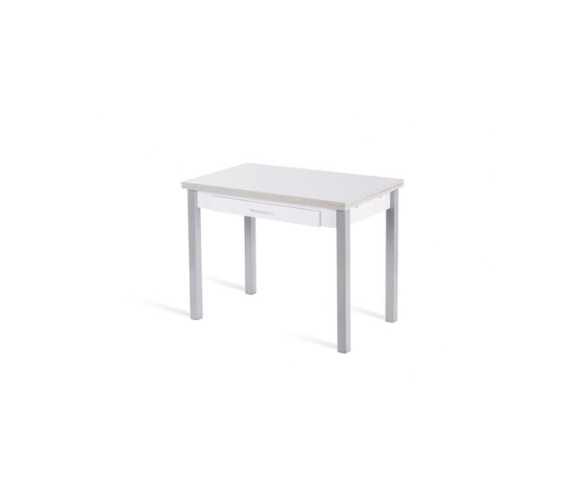 Mesa de cozinha extensível seta 100x60cm branca