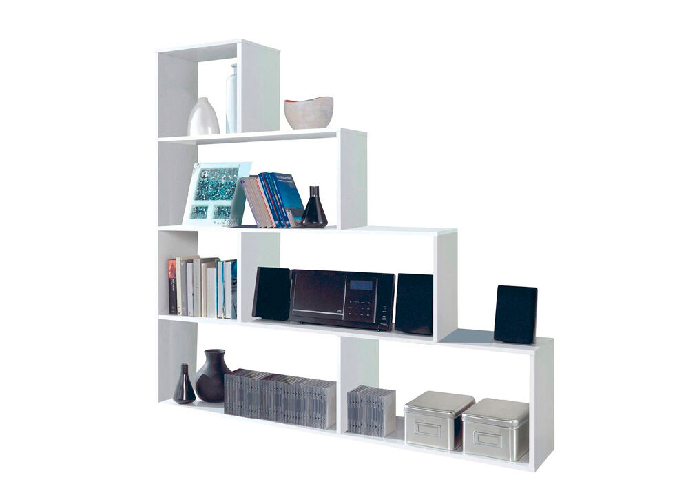 Estante 6 espaços STEP branco brilho