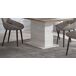 Mesa de jantar extensível VERONA Mesa de jantar extensível VERONA Branco/ Madeira