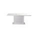 Mesa de jantar extensível com LEDs DUNE branco brillo Mesa de jantar extensível com LEDs DUNE branco brillo Branco Brillo