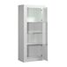 Vitrine DUNE branca com estante de vidro Vitrine DUNE branca com estante de vidro Branco Brillo