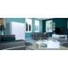 Aparador alto DUNE 2 portas com led branco brilhante Aparador alto DUNE 2 portas com led branco brilhante Branco Brillo