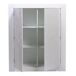 Aparador alto DUNE 2 portas com led branco brilhante Aparador alto DUNE 2 portas com led branco brilhante Branco Brillo