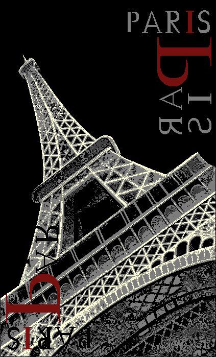 Tapete de polipropileno CITY EIFFEL 120x170cm