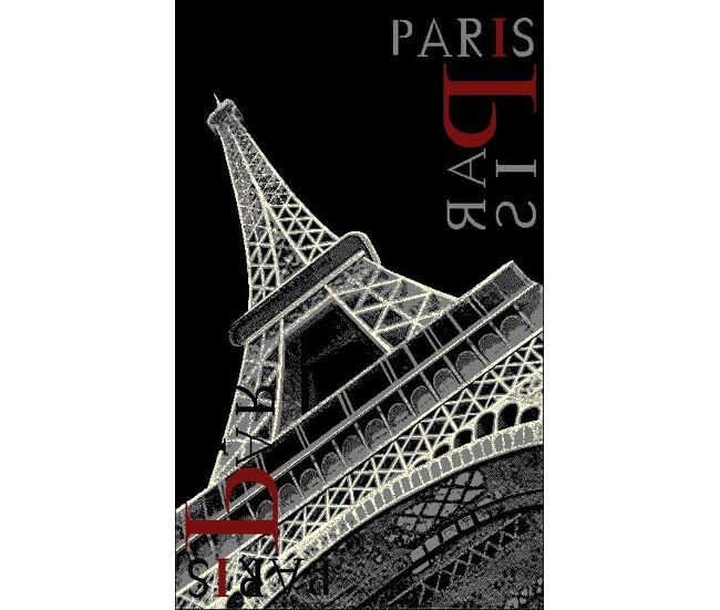 Tapete de polipropileno city eiffel 120x170cm