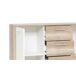 Aparador com 2 portas e 4 gavetas IBIZA Aparador com 2 portas e 4 gavetas IBIZA Branco/ Madeira