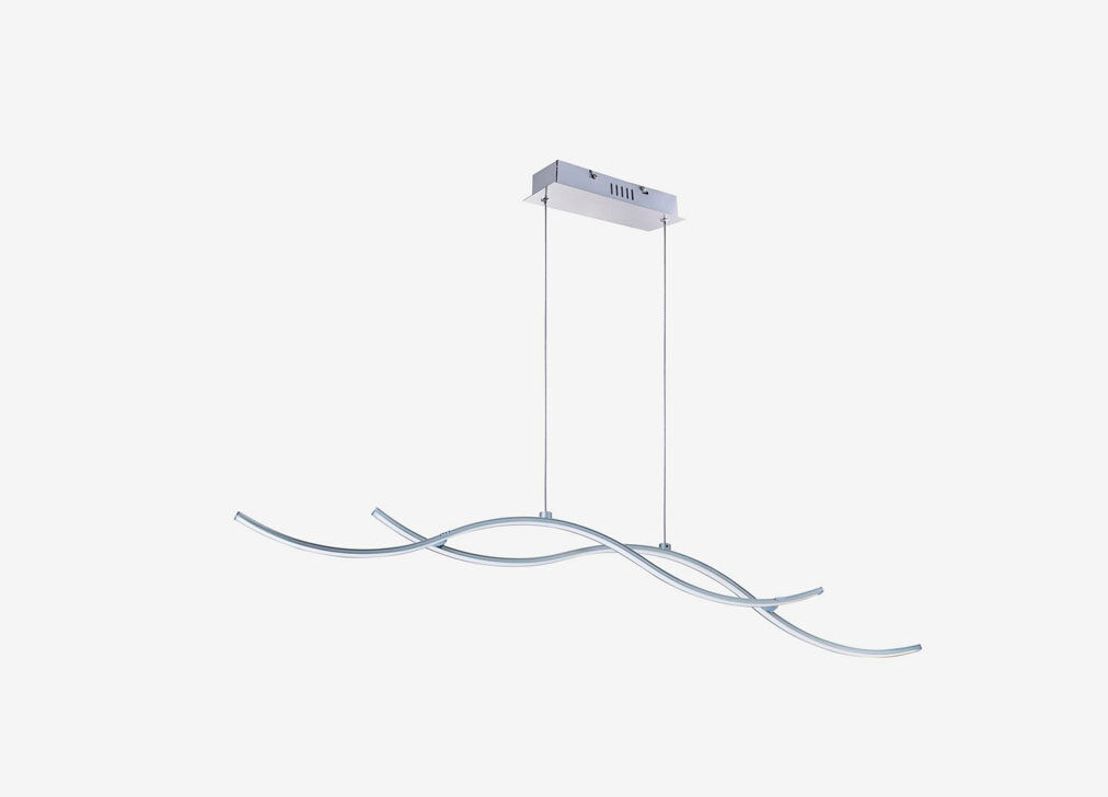 Suspensão SEA led prata 20W 110x120x9cm