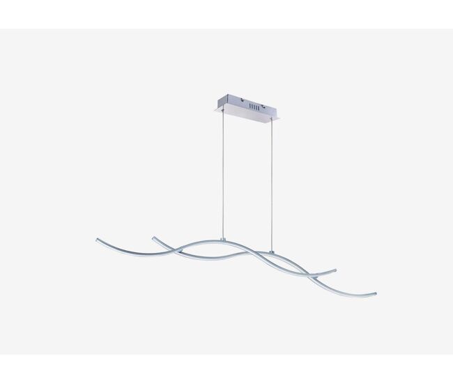 Suspensão sea led prata 20w 110x120x9cm - conforama