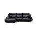 Chaise longue de pele HAWAI Chaise longue de pele HAWAI Preto
