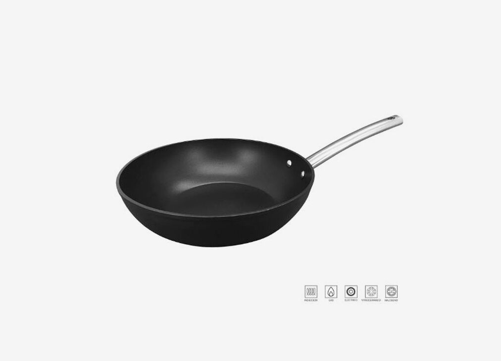 Wok FOODIES marca Masterpro 28X28cm