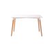 Mesa de cozinha PARIS fixa 120x80cm branca e madeira Mesa de cozinha PARIS fixa 120x80cm branca e madeira Branco