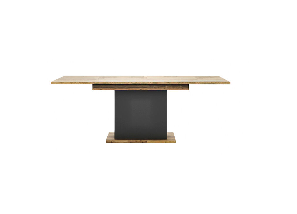 Mesa extensível SION cor antracite e carvalho