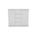 Aparador com 2 portas y 4 gavetas OSLO Aparador com 2 portas y 4 gavetas OSLO Branco
