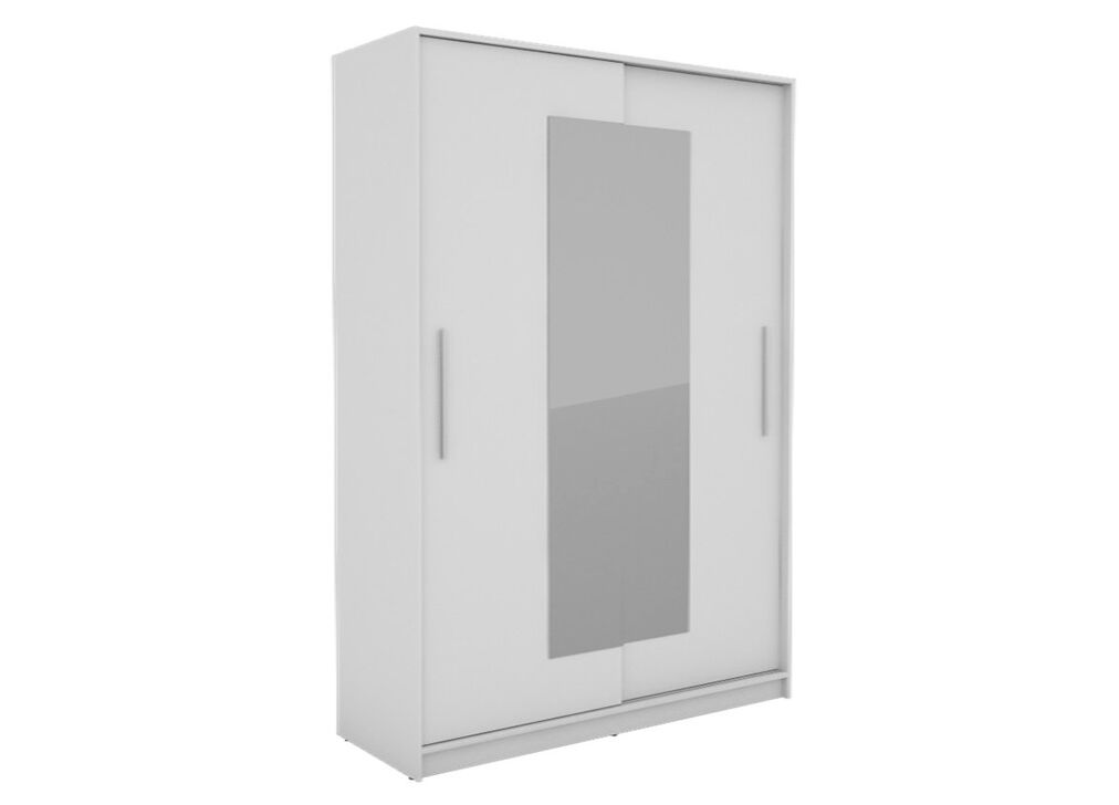 Roupeiro YORK portas deslizantes com espelho 150x195cm