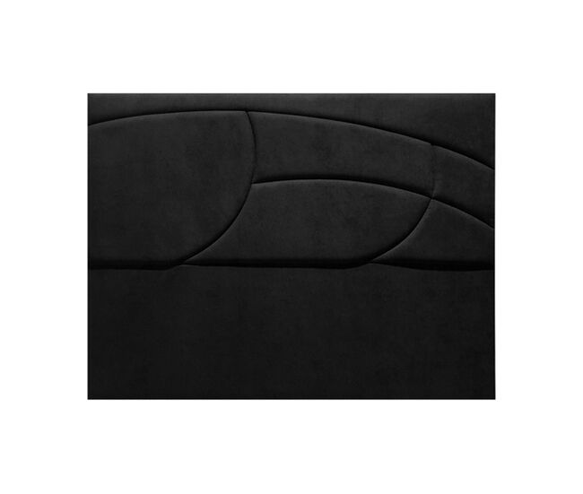 Cabeceira savannah pele sintética preto 160x120cm - conforama