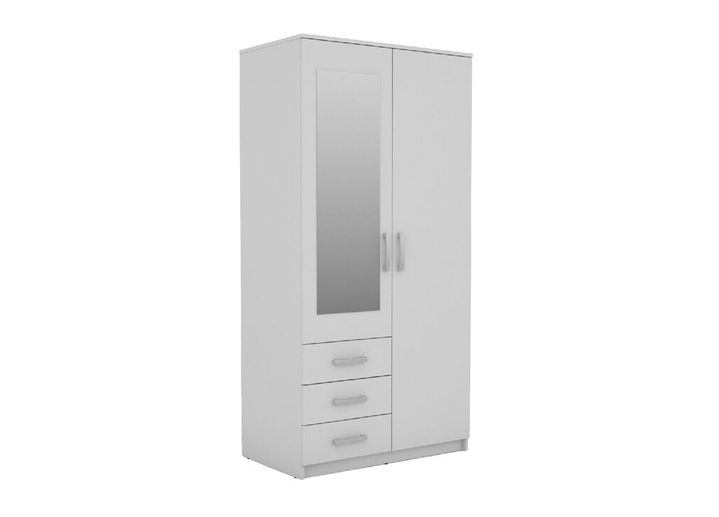 Roupeiro DUNA 2 portas batentes com espelho
