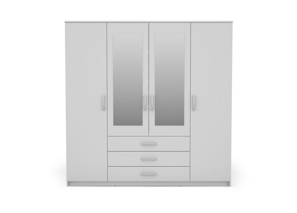 Roupeiro DUNA 2 portas batentes com espelho