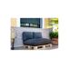 Conjunto de 3 almofadas de paletes COZY Conjunto de 3 almofadas de paletes COZY Cinza Escuro