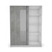 Roupeiro ELEGANZA portas deslizantes com espelho 150x195cm Roupeiro ELEGANZA portas deslizantes com espelho 150x195cm Branco