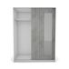 Roupeiro ELEGANZA portas deslizantes com espelho 150x195cm Roupeiro ELEGANZA portas deslizantes com espelho 150x195cm Branco