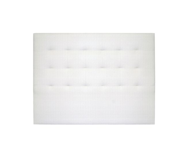 Cabeceira cascais tecido blanc brillo 160x120cm - conforama