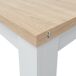 Mesa de cozinha extensível VERNA Mesa de cozinha extensível VERNA Branco/ Madeira