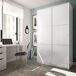 Roupeiro TREVI portas deslizantes 120x200cm branco Roupeiro TREVI portas deslizantes 120x200cm branco Branco Brillo