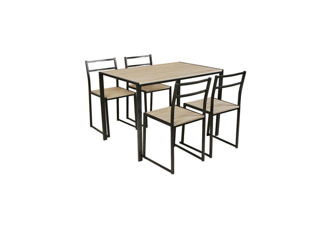 Conjunto de mesa e 4 cadeiras SIDNEY