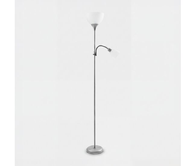 Candeeiro de pé biro com duas cúpulas 179cm - conforama