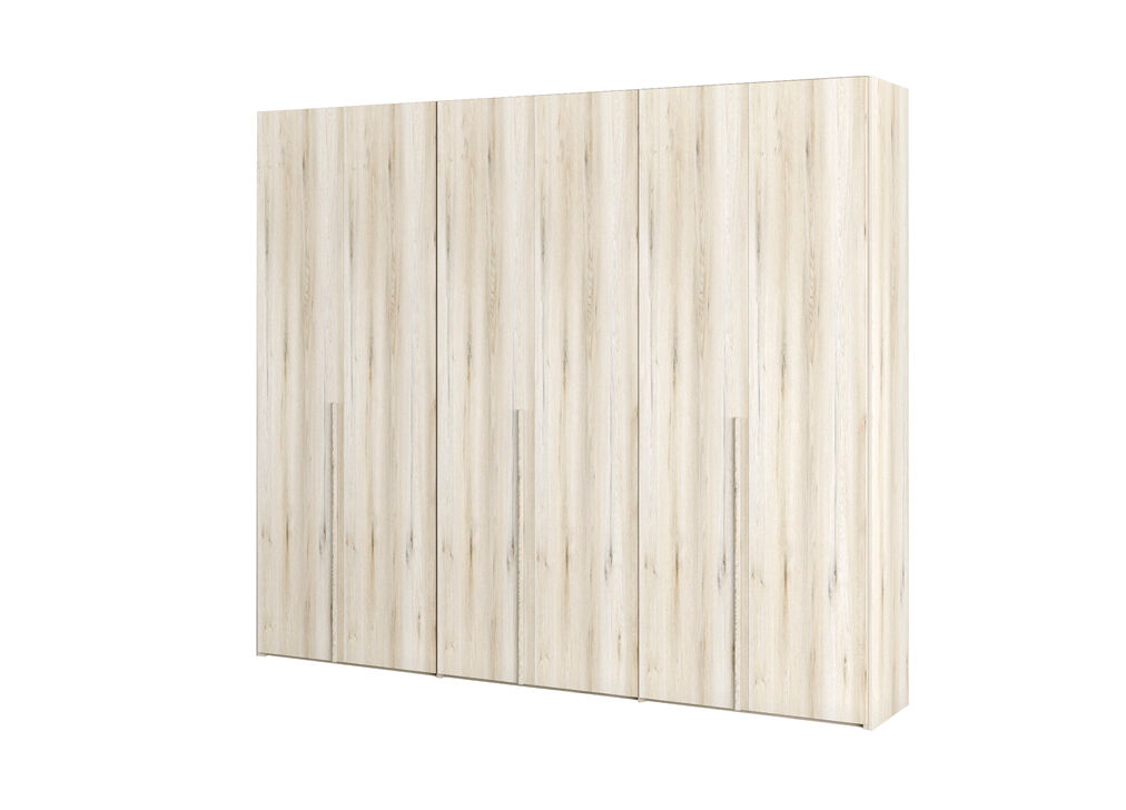 Roupeiro BERGEN portas batentes 240x238cm branco