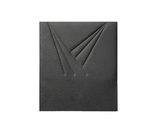 Cabeceira zenith tecido cinza escuro 105x120cm - conforama