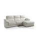 Chaise longue pele WILLY Chaise longue pele WILLY Branco