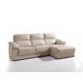 Chaise longue pele WILLY Chaise longue pele WILLY Bege