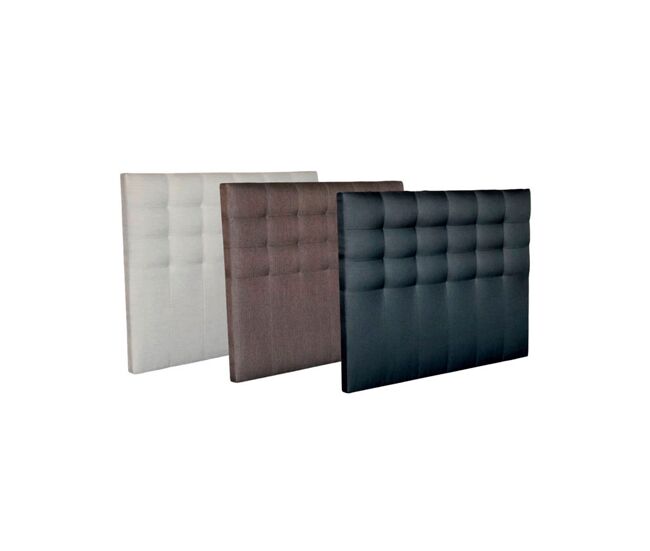 Cabeceira 90x125cm tecido rustic cinza escuro elite molaflex