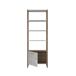 Estante VERONA com 4 aberturas e una porta branco e madeira Estante VERONA com 4 aberturas e una porta branco e madeira Branco/ Madeira