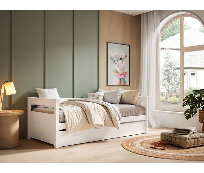Cama nido 90x190cm com sommier duplex - conforama