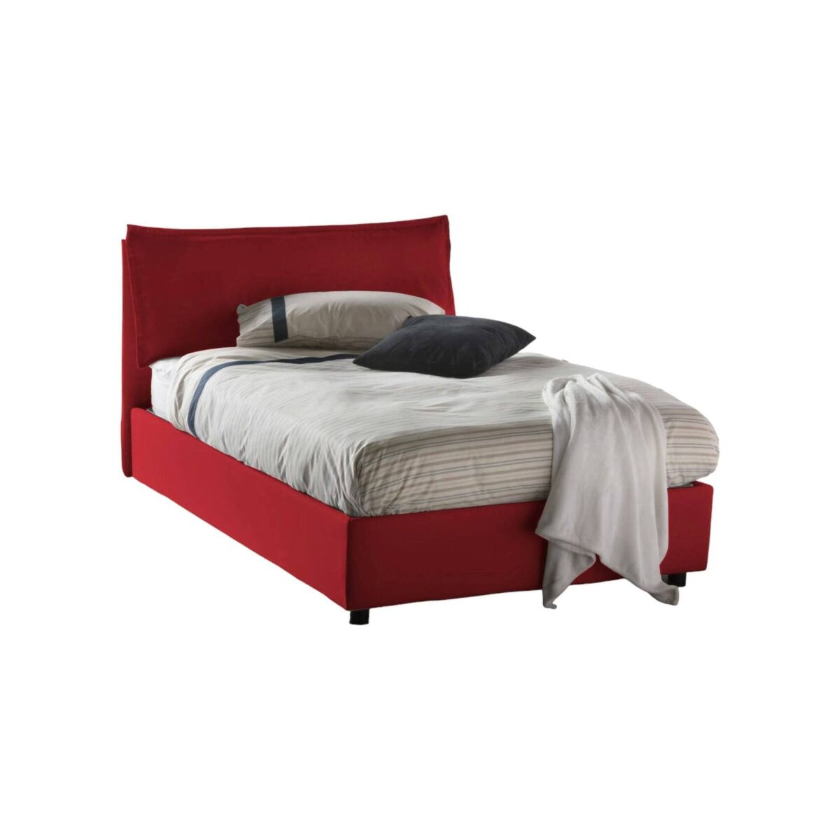 Cama quadrada e meia de tecido