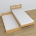 Cama individual de madeira com gaveta N01 90x180 Cama individual de madeira com gaveta N01 90x180 Pinho