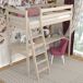 Cama mezzanine de carvalho com secretária N03 90x200 Cama mezzanine de carvalho com secretária N03 90x200 Carvalho