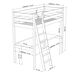 Cama mezzanine de carvalho com secretária N03 90x200 Cama mezzanine de carvalho com secretária N03 90x200 Carvalho