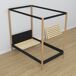 Cama individual de madeira com dossel N02 80x190 Cama individual de madeira com dossel N02 80x190 Preto