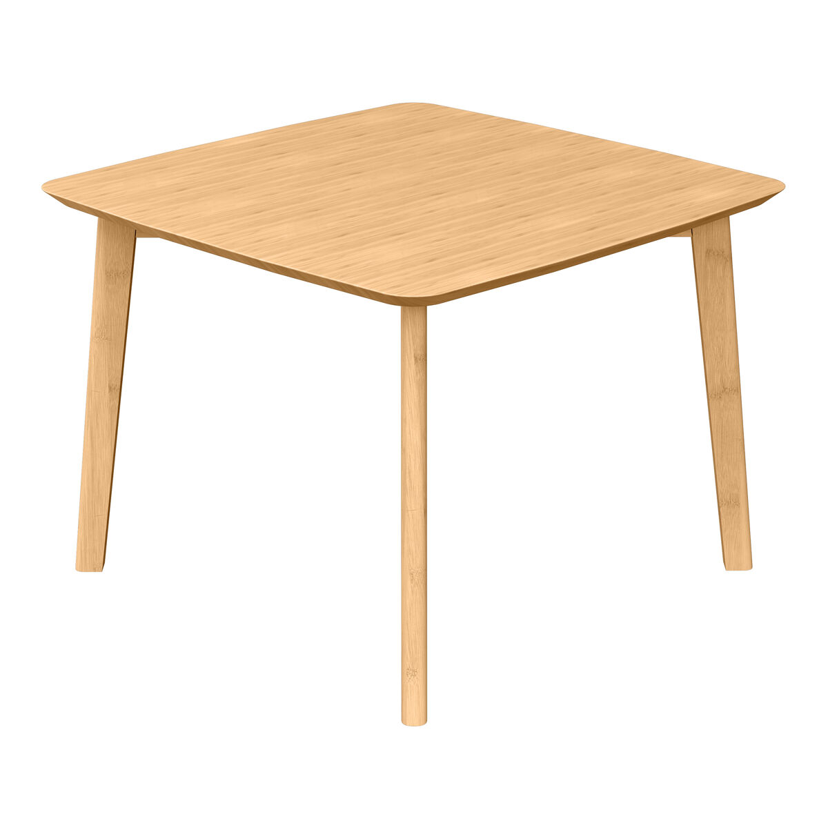 Mesa de apoio haad quadrado bambu 45x50x50 cm natural [en.casa]