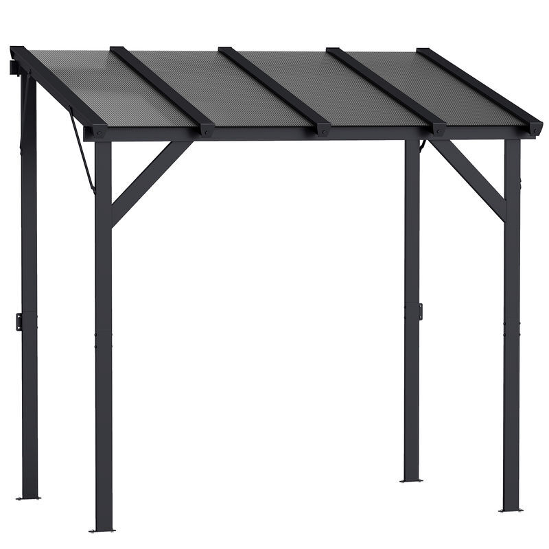 Tenda para Churrasco Policarbonato, Metal Galvanizado Outsunny