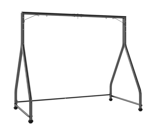 Outsunny estrutura de balanço em aço com capacidade de 360 kg para 2 ou 3 assentos ou cadeira suspensa com pés em forma de a para jardim terraço ou