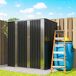 Abrigo de Jardim Aço Galvanizado Outsunny 163 Abrigo de Jardim Aço Galvanizado Outsunny 163 Castanho