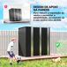 Abrigo de Jardim Aço Galvanizado Outsunny 163 Abrigo de Jardim Aço Galvanizado Outsunny 163 Castanho